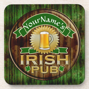 Posavasos El día del Pub de St Patrick irlandés conocido