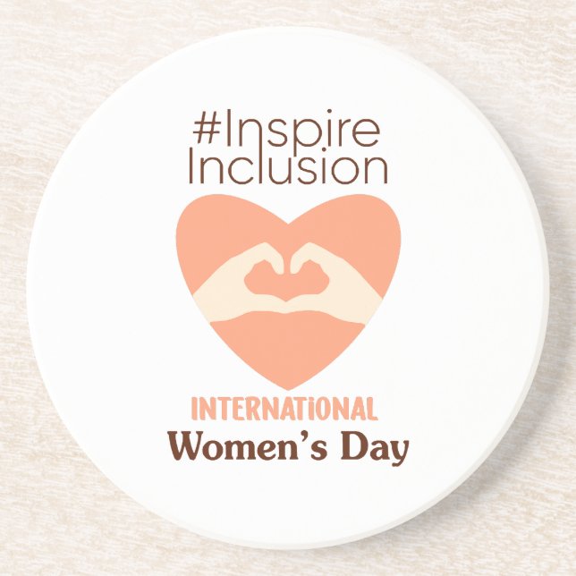 Posavasos El Día Internacional de la Mujer 2024 inspira la i (Frente)