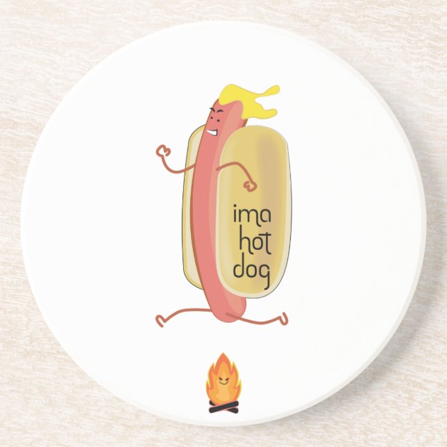 Posavasos El diablo de los perros calientes (Frente)