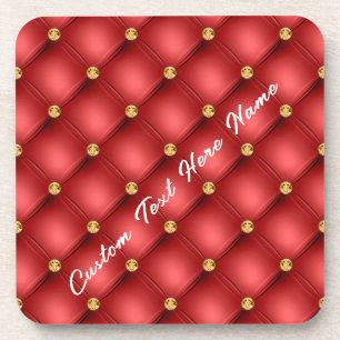 Posavasos El Diamante Dorado El Cuero Tufado Personalizado N