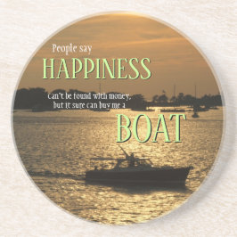 Posavasos El dinero no puede comprar el barco de la felicida