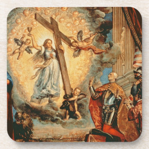 Posavasos El dux Grimani que se arrodilla antes de la fe