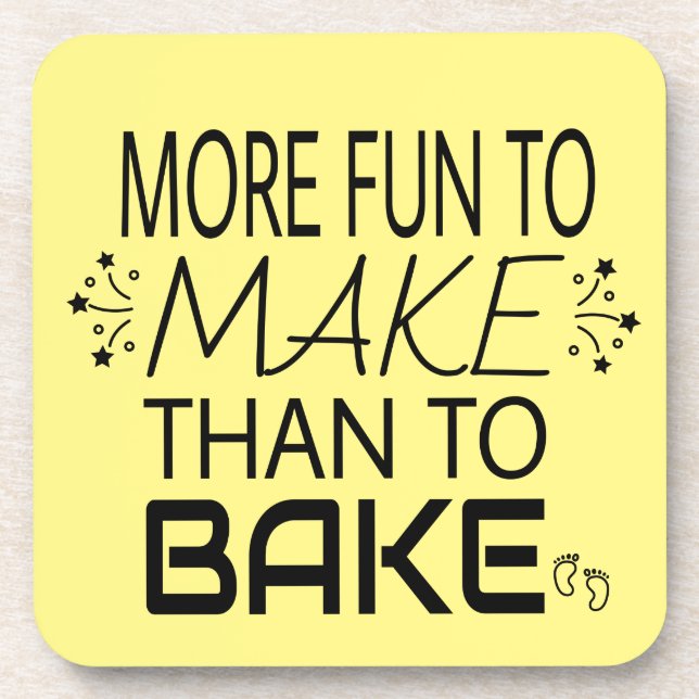 Posavasos El Embarazo Es Más Divertido Que El Humor Bake (Frente)