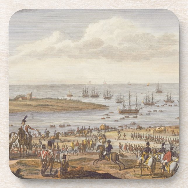 Posavasos El embarque del inglés en Holanda, 30 Nove (Frente)