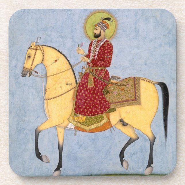 Posavasos El emperador Farrukhsiyar (1683-1719) de Mughal (Frente)