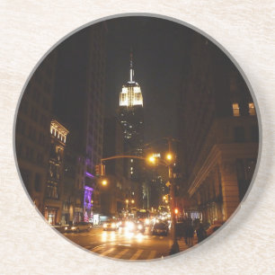 Posavasos El Empire State Building en la noche