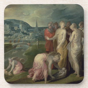 Posavasos El encontrar de Moses (aceite en lona)