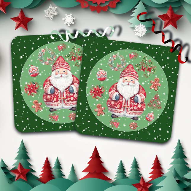 Posavasos El Escandinavo Santa Claus Green (Subido por el creador)