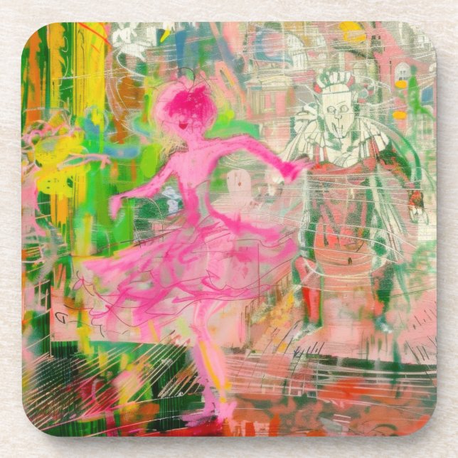 Posavasos El estalker - Neon Ballet Chaos (Frente)