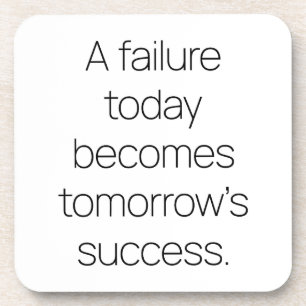 Posavasos El éxito de mañana es una dura montaña de plástico