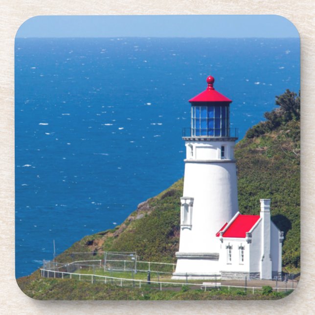 Posavasos El Faro de Heceta Head cerca de Florence (Frente)