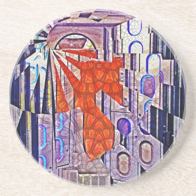 Posavasos El futuro del arte retro de mañana (Frente)