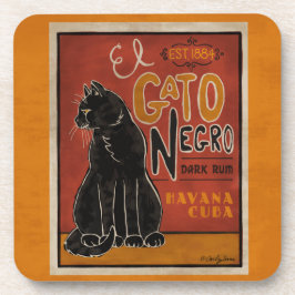 Posavasos El gato negro