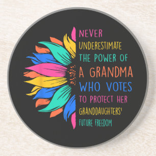Posavasos El girasol nunca subestima el poder de la abuela