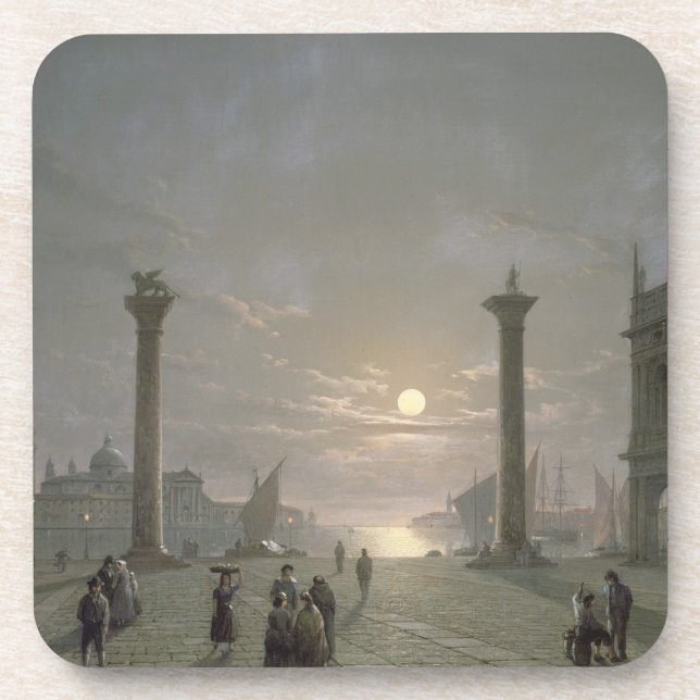 Posavasos El Gran Canal de la plaza San Marco (Frente)