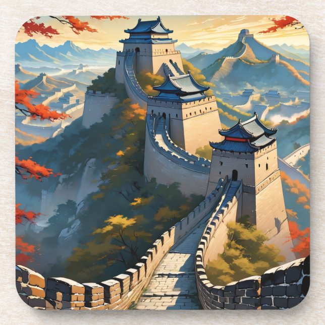 Posavasos El gran muro de arte de China (Frente)
