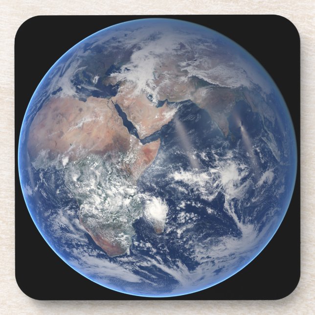 Posavasos El Hemisferio Oriental Sobre El Planeta Tierra. (Frente)