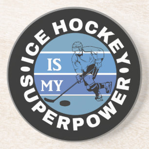 Posavasos El Hockey Sobre Hielo Es Mi Superpotencia