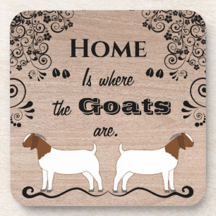Posavasos El hogar es donde están las cabras - Boer Meat Goa