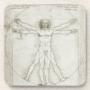 Posavasos El hombre de Vitruvio de Leonardo da Vinci