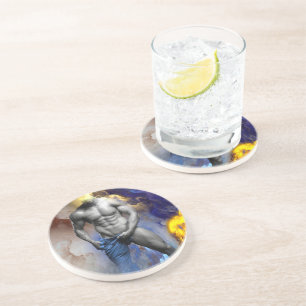 Posavasos El hombre musculoso de SlipperyJoe camisón vapor