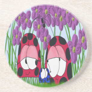 Posavasos El Ilustracion de la familia Ladybug