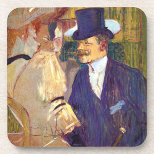 Posavasos El inglés por Toulouse Lautrec, Arte Antiguo
