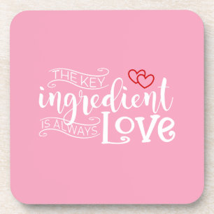 Posavasos El ingrediente clave es el amor San Valentín   Mon