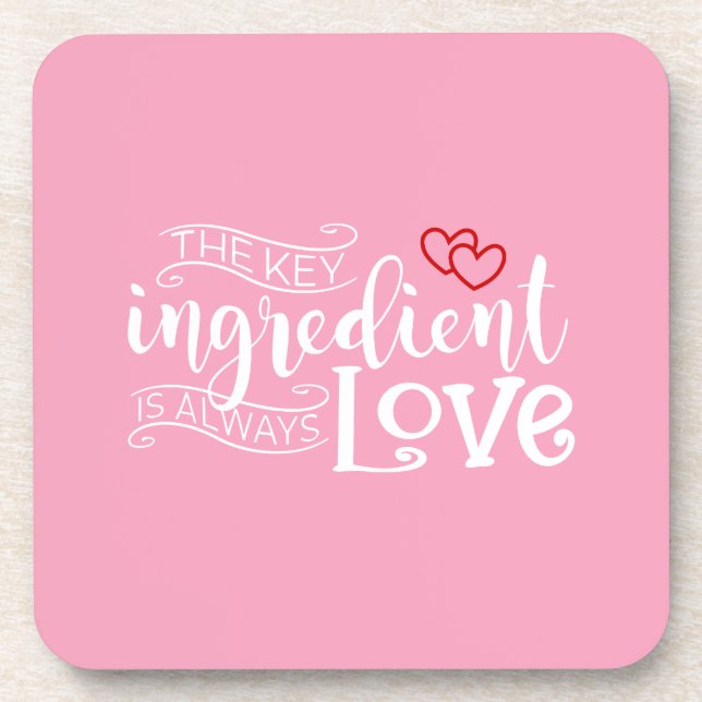 Posavasos El ingrediente clave es el amor San Valentín | Mon (Frente)