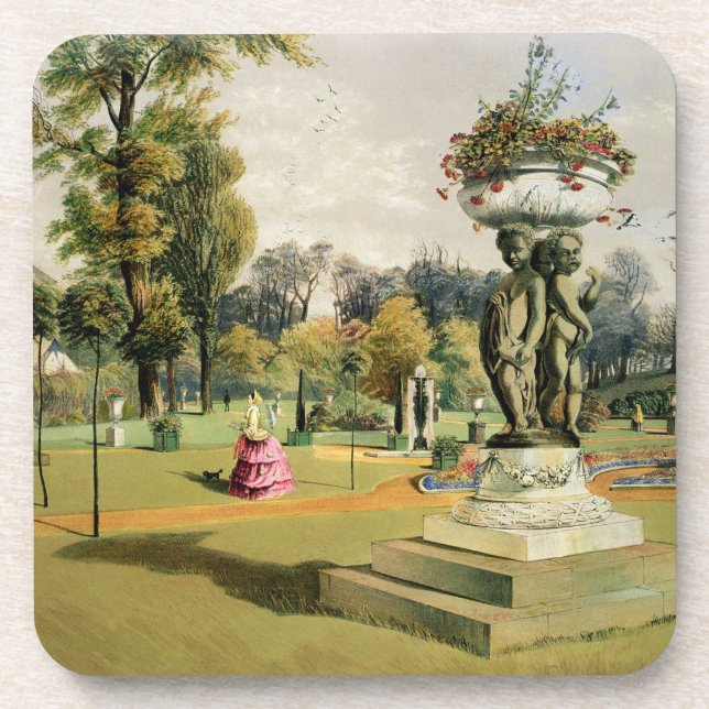 Posavasos El jardín de la terraza, abadía de Woburn (Frente)