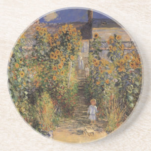 Posavasos El jardín del artista en Vetheuil por Claude Monet