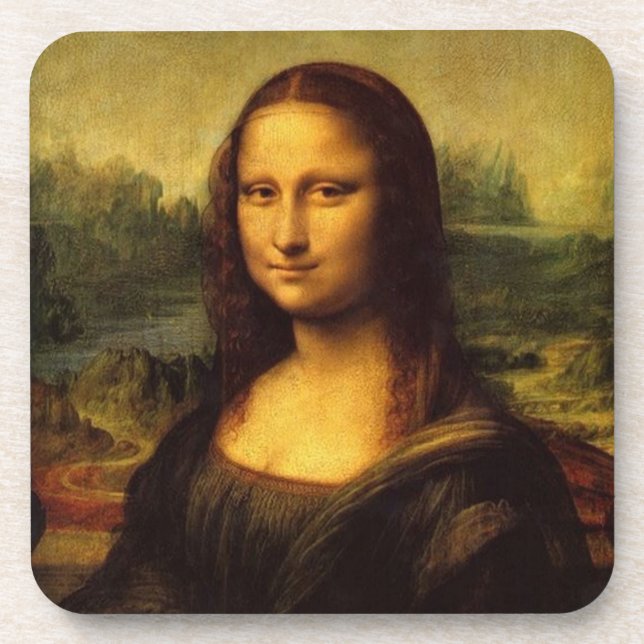 Posavasos El juego de montaña rusa Mona Lisa (Frente)