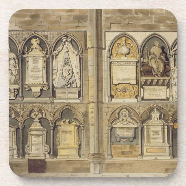 Posavasos El lado oeste de la esquina del poeta, platea 24 (Frente)