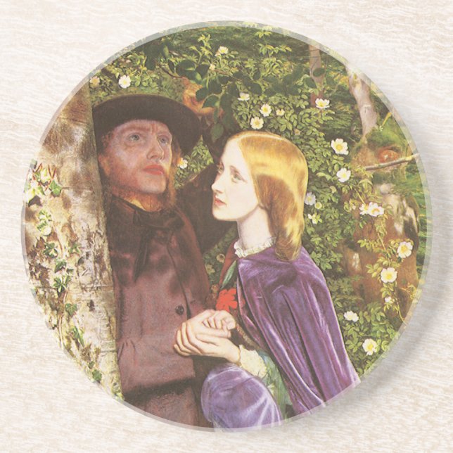 Posavasos El largo compromiso de Arthur Hughes, el arte vint (Frente)