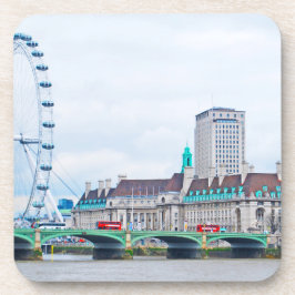 Posavasos El London Eye en un día soleado