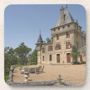 Posavasos El magnífico Chateau de Pressac y jardín