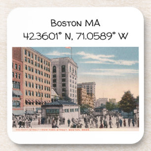 Posavasos El mapa de las MAMÁES de Boston coordina el estilo