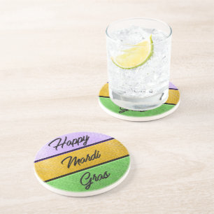 Posavasos El Mardi Gras de SlipperyJoe es metalizado color v
