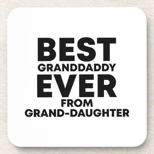 Posavasos El mejor abuelo de la nieta (Frente)