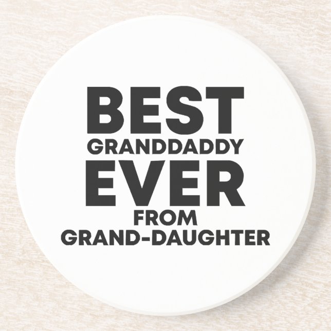 Posavasos El mejor abuelo de la nieta (Frente)
