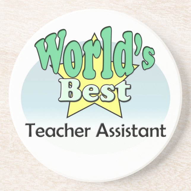 Posavasos El mejor asistente de profesores del mundo (Frente)