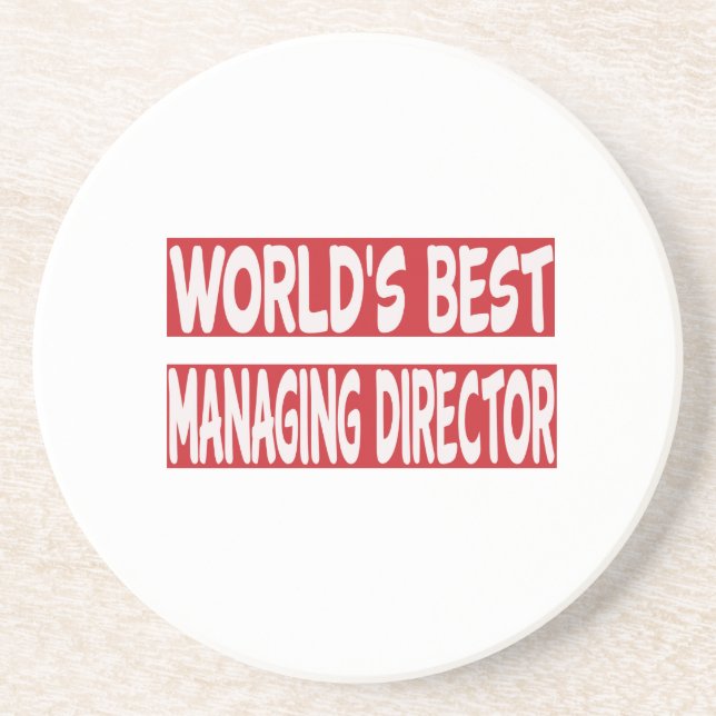 Posavasos El mejor director de gerente del mundo (Frente)