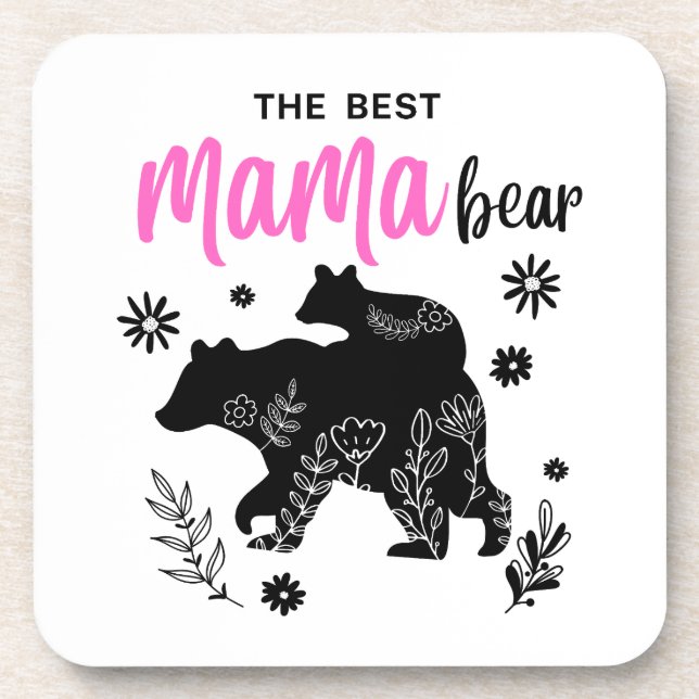 Posavasos El mejor oso de mamá (Frente)