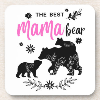 Posavasos El mejor oso de mamá con dos tostadoras de oso