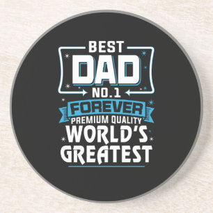 Posavasos El mejor padre del mundo para hombres, el mejor nú