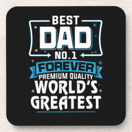 Posavasos El mejor padre del mundo para hombres, el mejor nú