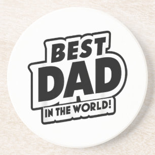 Posavasos El mejor papá del mundo en el Día del Padre