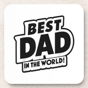 Posavasos El mejor papá del mundo en el Día del Padre