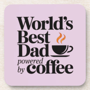 Posavasos El Mejor Papá del Mundo Impulsado por Café Día del
