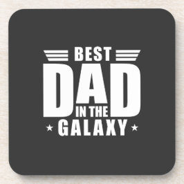 Posavasos El mejor papá en la galaxia - Día del padre, cumpl